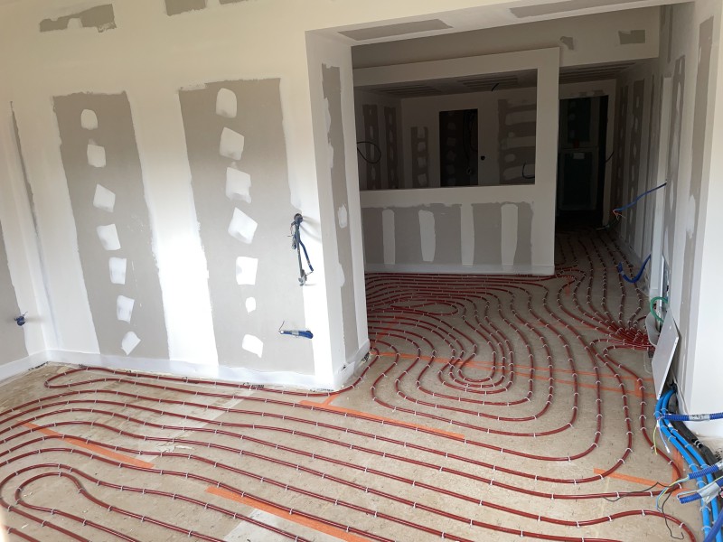 Pose d'un plancher chauffant rafraîchissant à villieu-loyes-mollon