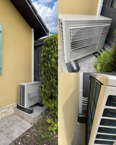 Installation d'un bi-split ATLANTIC FUJITSU sur la commune d'Ambérieu-en-bugey
