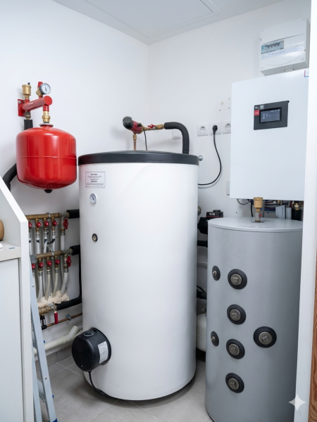 Remplacement de chaudière Gaz par une pompe à chaleur DIMPLEX à chabanière