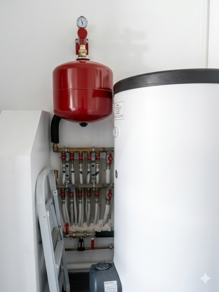 Remplacement de chaudière Gaz par une pompe à chaleur DIMPLEX à chabanière